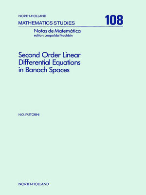 cover image of Second Order Linear Differential Equations in Banach Spaces